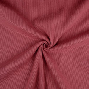 Ribbed Jersey Marsala