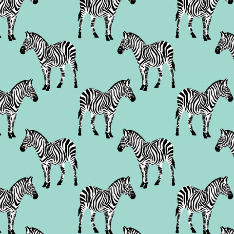 Zebra Aqua Jersey